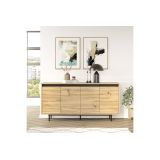 Aparador Moderno Color Cambria-Wenge con 4 Puertas