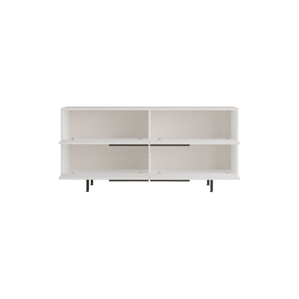 Buffet de Melamina en Color Blanco-Negro, Gran Resistencia