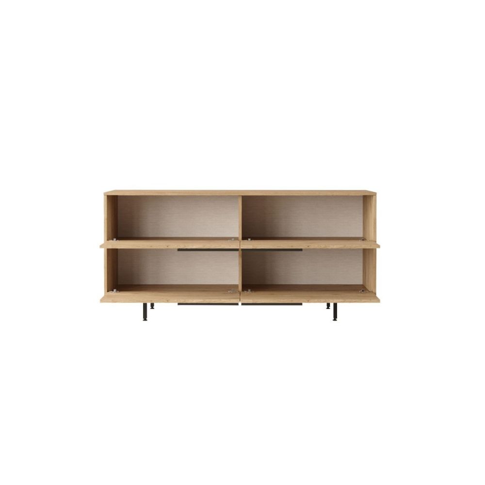 Buffet de Melamina en Color Natural-Negro, Gran Resistencia