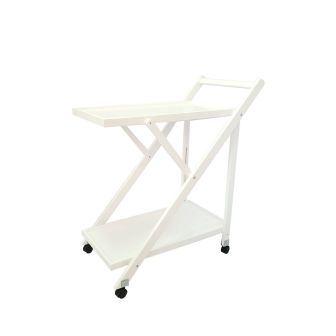Camarera de servicio plegable Tavira 65x40x85cm color blanco -SALDO - REACONDICIONADO