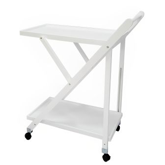 Camarera de servicio plegable Tavira 65x40x85cm color blanco -SALDO - REACONDICIONADO