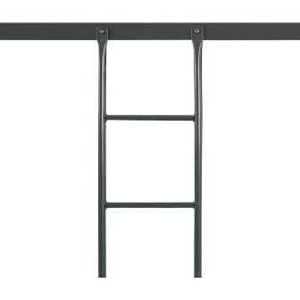 Litera Metálica Reforzada con Barandilla y Escalera - Estructura Tubular - Acero aleado - Color Gris - 90x190 Cm