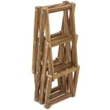 Botellero de Madera para 6 Botellas + Sacacorchos Profesional de Regalo, 46.30 X 24.00 X 15.00 cm