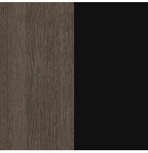 Cómoda 4 Cajones, Color Ceniza y Negro, Medidas: 89 cm (Largo) x 89,6 cm (Alto) x 39,6 cm de (Fondo) Meyvaser