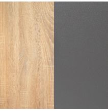 Cómoda 4 Cajones, Color Cambria y Grafito, Medidas: 89 cm (Largo) x 89,6 cm (Alto) x 39,6 cm de (Fondo) Meyvaser