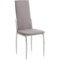 Pack de 6 Sillas Tapizadas para Salón y Comedor – Acabado Marengo en Aluminio, Medidas: 43 cm x 48 cm x 99,5 cm