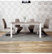 Pack de 2 Sillas de Comedor, Salón o Cocina – Tapizadas en Tela Jarama Color Marengo, Medidas: 45 cm x 64 cm x 100 cm