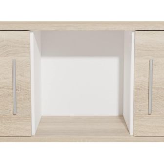 Meyvaser Mueble de salón y TV Composición para salón 200 cm Color Cambrian y Gran Espacio de Almacenamiento