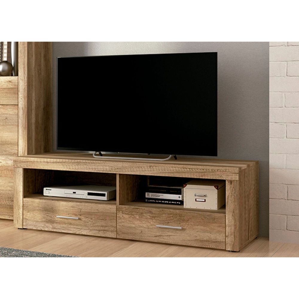 Mueble de Comedor, Mueble Salón, Acabado en Color Cañón, Medidas: 301 cm (Ancho) x 177 cm (Alto) x 41,4 cm (Fondo)