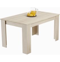 Mesa de Comedor Extensible, Mesa Salón, Robusta, Cambria, 138-198 cm (Largo) x 88 cm (Ancho) x 76 cm (Alto)