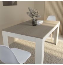 Mesa de Comedor, Mesa de Salón Fija, Color Andersen Pino Gris, Medidas: 140 cm (Largo) x 80 cm (Ancho) x 75 cm (Alto)