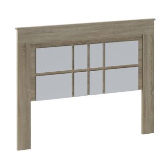Cabecero Nórdico de 160 (Anc) x 120 (Al) x 3,8 (Fon) Cm | Práctico y Elegante |Colores Cambria y Blanco (para Cama de 135-140