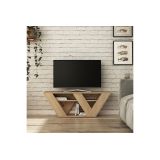 Mueble de TV Moderno con Estantes en Color Roble 110x30x40 cm - Soporte de TV Elegante para Salón